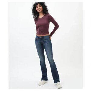 Aeropostale Hailey Flare Medium Wash Classic Size 1/2 Short